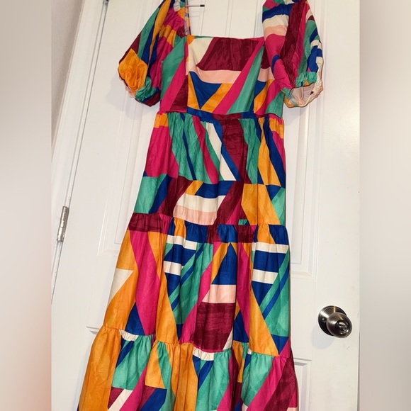 Flying Tomato Yellow and Red Sleeveless Maxi Dress - Picture 13 of 14